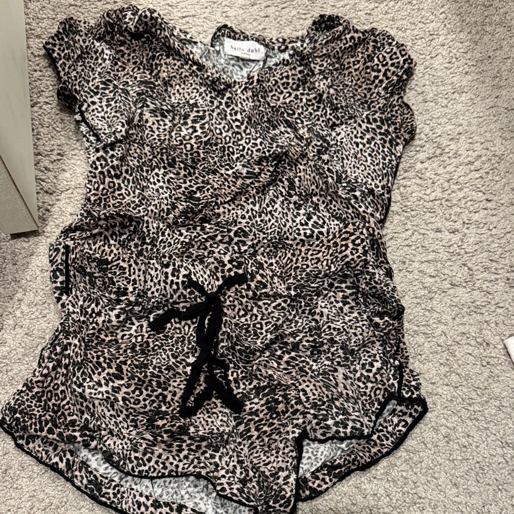 Bella Dahl cheeta pajamas